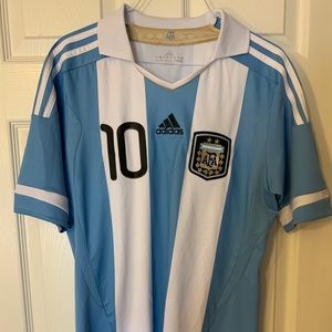 Lionel Messi Argentina Home Jersey #10